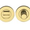 Heritage Brass Round Knurled Turn & Release (53mm Diameter), Polished Brass