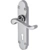 Heritage Brass Savoy Polished Chrome Door Handles (sold in pairs)