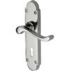 Heritage Brass Savoy Polished Nickel Door Handles (sold in pairs)