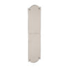 Heritage Brass Shaped Fingerplate (305mm x 77mm), Satin Nickel Finish