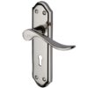 Heritage Brass Sandown Polished Nickel Door Handles (sold in pairs)