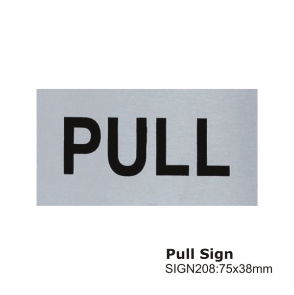 Pull Sign -75x38mm
