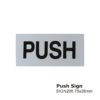 Push Sign -75x38mm