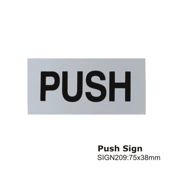 Push Sign -75x38mm