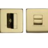 Heritage Brass Square 54mm x 54mm Turn & Release, Polished Brass