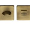 Heritage Brass Square 54mm x 54mm Turn & Release, Antique Brass