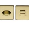 Heritage Brass Square 54mm x 54mm Turn & Release, Polished Brass