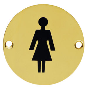 Female Symbol' Polished Brass
