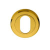 Serozzetta Oval Profile Escutcheon, PVD Stainless Brass