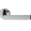 Serozzetta Concept Door Handles On Round Rose, Polished Chrome (sold in pairs)