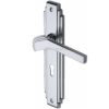 Heritage Brass Tiffany Art Deco Style Door Handles, Polished Chrome (sold in pairs)