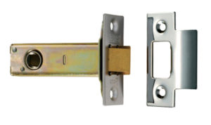 Eurospec Double Sprung Tubular Latches (2.5 Inch, 3 Inch, 4 Inch OR 5 Inch) - Satin Stainless Steel & Electro Brass Finish