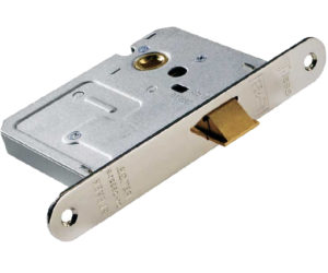 Eurospec Economy 2.5 Or 3 Inch Long Upright Case Mortice Latches (Bolt Through) - Silver Finish