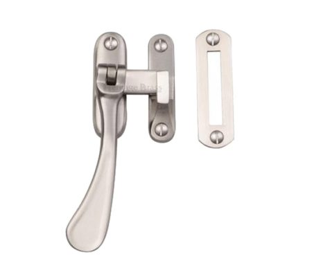 Heritage Brass Mortice & Hook Plate Casement Fastener (126mm), Satin Nickel
