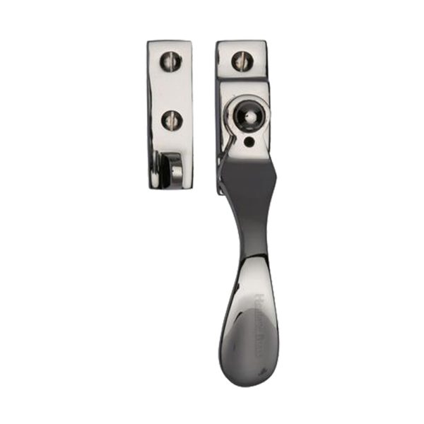 Heritage Brass Wedge Pattern Locking Casement Fastener (127mm), Polished Nickel