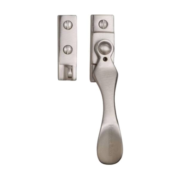 Heritage Brass Wedge Pattern Locking Casement Fastener (127mm), Satin Nickel