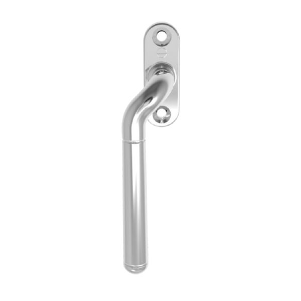 Cranked Locking Espagnolette Handle (Left OR Right Hand), Polished Chrome