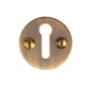 Heritage Brass Standard Key Escutcheon, Antique Brass