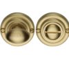 Heritage Brass Round 45mm Diameter Turn & Release, Satin Brass