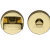 Heritage Brass Round 35mm Diameter Turn & Release, Polished Brass