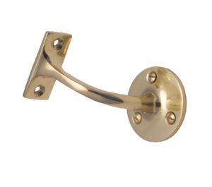 Heritage Brass Handrail Bracket (64mm OR 76mm), Polished Brass