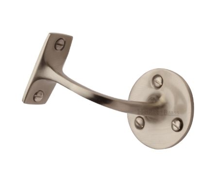 Heritage Brass Handrail Bracket (64mm OR 76mm), Satin Nickel