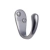 Heritage Brass Single Robe Hook (43mm Projection), Polished Chrome