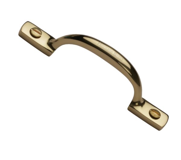 Heritage Brass Shaker Style Window/Cabinet Pull Handle (102mm OR 152mm), Polished Brass