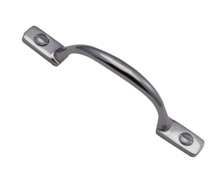 Heritage Brass Shaker Style Window/Cabinet Pull Handle (102mm OR 152mm), Polished Chrome