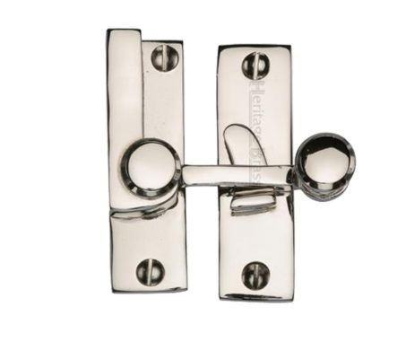 Heritage Brass Sash Fastener (69mm x 20mm), Polished Nickel