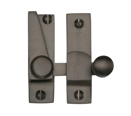 Heritage Brass Hook Plate Sash Fastener (69mm x 20mm), Matt Bronze -