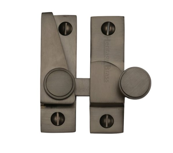 Heritage Brass Hook Plate Sash Fastener (69mm x 20mm), Matt Bronze -