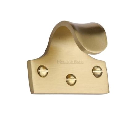Heritage Brass Sash Window Lift (54mm x 42mm), Satin Brass -