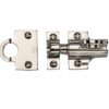 Heritage Brass Fanlight Catch With Ring Pull, Polished Nickel -