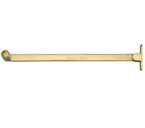 Heritage Brass Roller Arm Design Castement Stay (6" OR 10"), Polished Brass