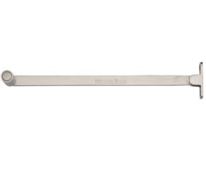 Heritage Brass Roller Arm Design Castement Stay (6" OR 10"), Satin Nickel -
