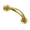 Heritage Brass Curved Bow Pull Handle, Polished Brass