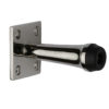 Heritage Brass Wall Mounted Door Stop (64mm OR 76mm), Polished Nickel