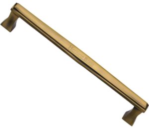 Heritage Brass Deco, Art Deco Style Pull Handles (279mm OR 432mm c/c), Antique Brass -