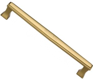 Heritage Brass Deco, Art Deco Style Pull Handles (279mm OR 432mm c/c), Polished Brass -