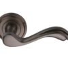 Heritage Brass Lisboa Matt Bronze Door Handles On Round Rose