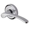 Heritage Brass Sophia Polished Chrome Door Handles On Round Rose (sold in pairs)