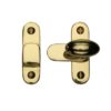 Heritage Brass Cabinet Hook & Plate Showcase Fastener, Polished Brass