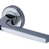 Heritage Brass Bellagio Polished Chrome Door Handles On Round Rose (sold in pairs)