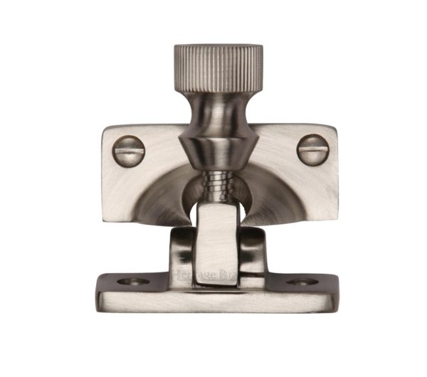 Heritage Brass Brighton Sash Fastener (58mm x 23mm), Satin Nickel