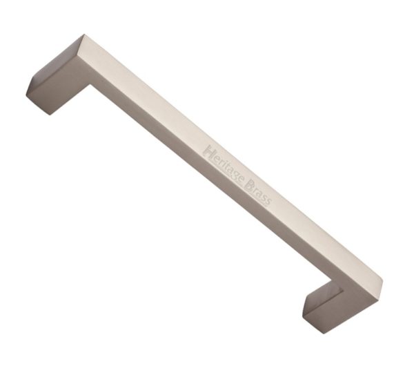 Heritage Brass Rectangular Pull Handle, Satin Nickel -