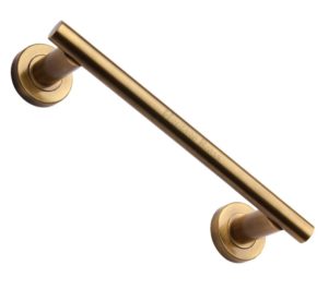 Heritage Brass Pull Handle On Rose, Antique Brass -