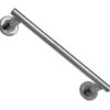 Heritage Brass Pull Handle On Rose, Polished Chrome -