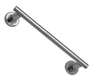Heritage Brass Pull Handle On Rose, Polished Chrome -