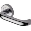 Heritage Brass Harmony Polished Chrome Door Handles On Round Rose(sold in pairs)